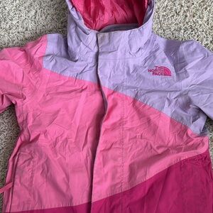 The North Face Kids Two-Tone Pink Raincoat